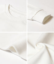 [Heavy Cotton] Cropped Raglan Sleeve Solid Color Long Sleeve Sweatshirt