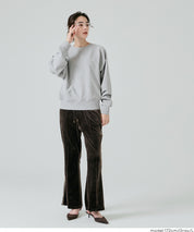 [Heavy Cotton] Cropped Raglan Sleeve Solid Color Long Sleeve Sweatshirt
