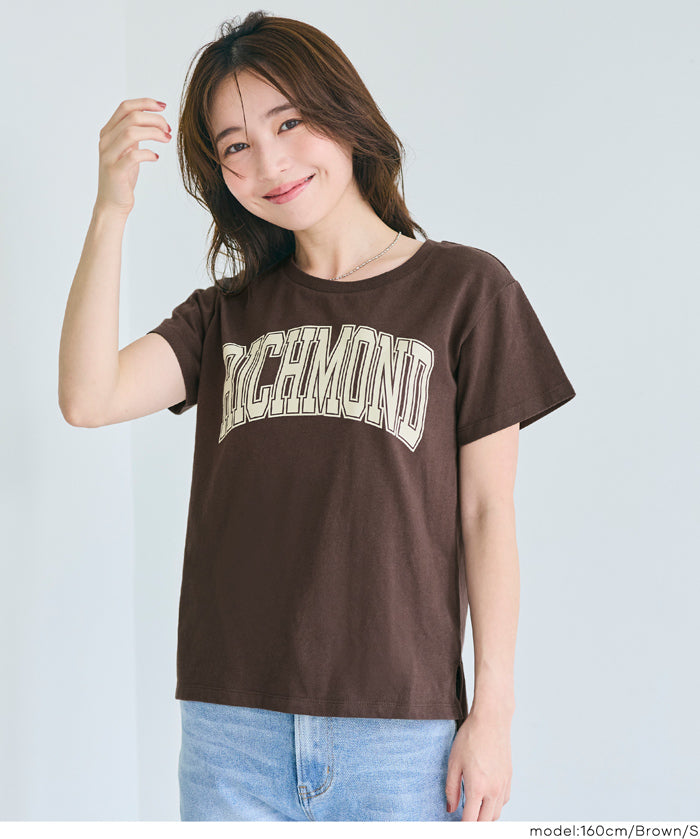 粗體LOGO撞色圓領短袖上衣 Tee 親子裝