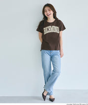 粗體LOGO撞色圓領短袖上衣 Tee 親子裝