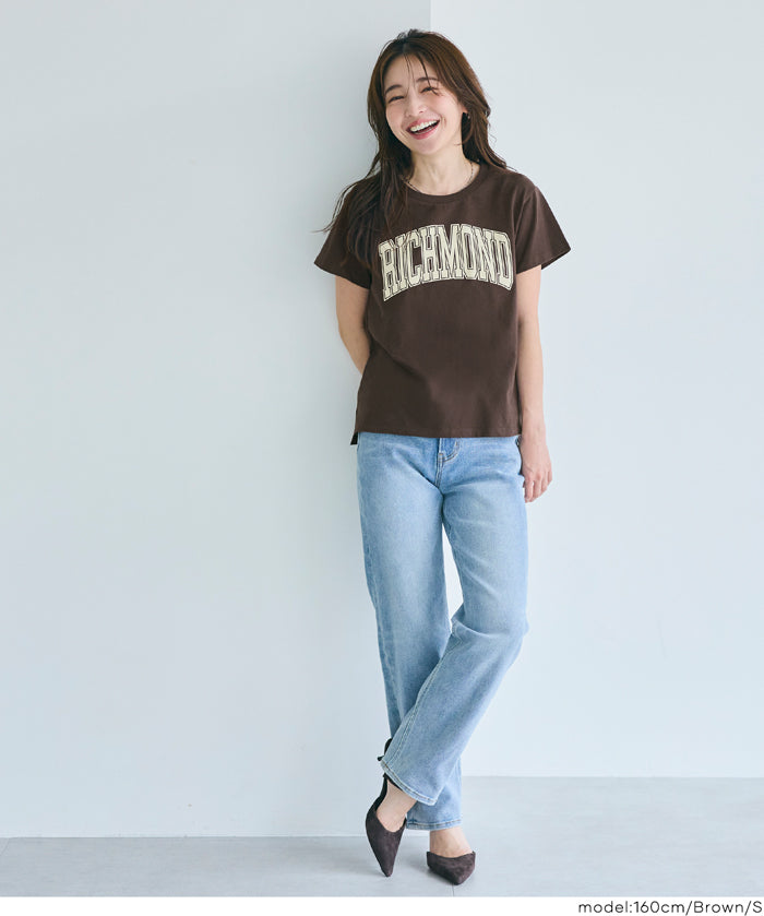 粗體LOGO撞色圓領短袖上衣 Tee 親子裝