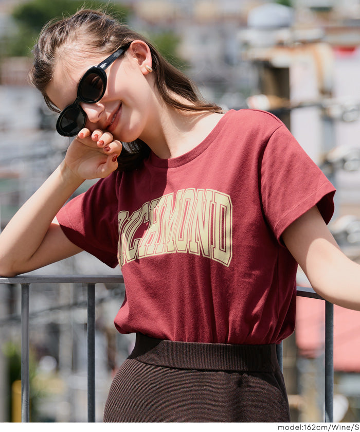 粗體LOGO撞色圓領短袖上衣 Tee 親子裝