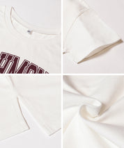 粗體LOGO撞色圓領短袖上衣 Tee 親子裝