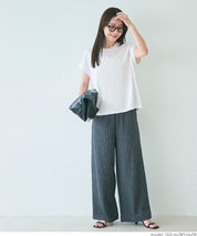 日系純色法式袖棉質短袖T恤