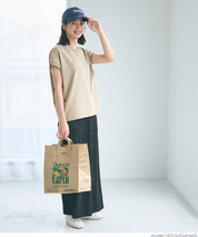 日系純色法式袖棉質短袖T恤