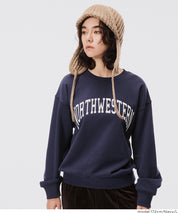 [Heavy Weight] College Style LOGO Long Sleeve Sweatshirt
