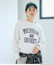 [Heavy Weight] College Style LOGO Long Sleeve Sweatshirt
