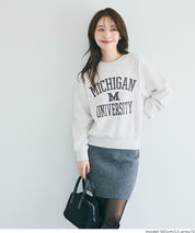 [Heavy Weight] College Style LOGO Long Sleeve Sweatshirt