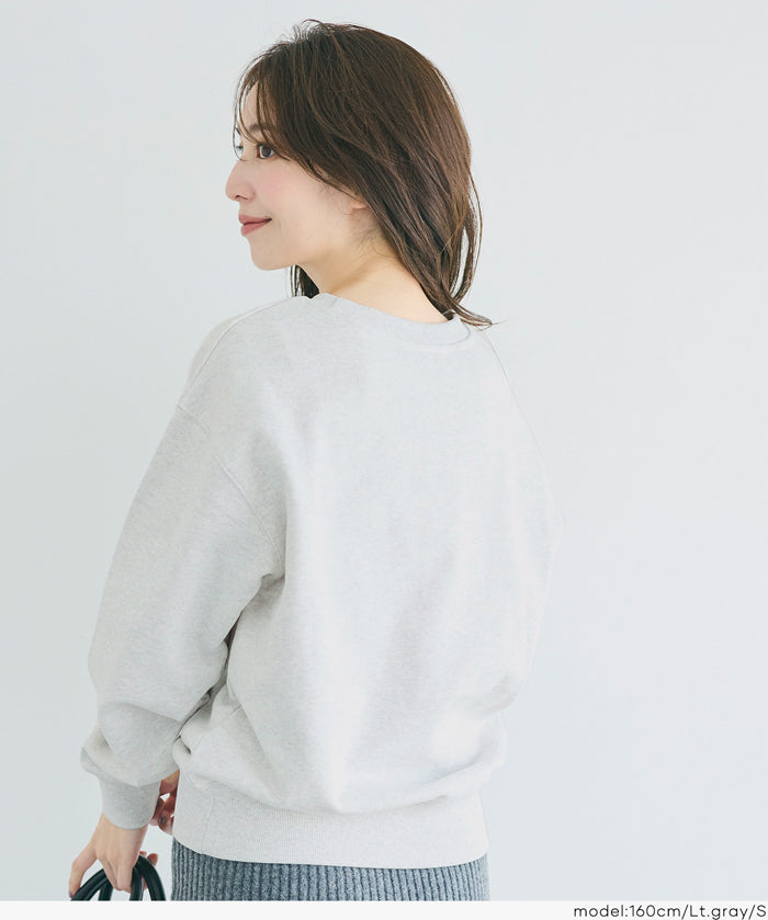 [Heavy Weight] College Style LOGO Long Sleeve Sweatshirt