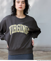 [Heavy Weight] College Style LOGO Long Sleeve Sweatshirt