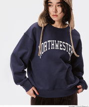 [Heavy Weight] College Style LOGO Long Sleeve Sweatshirt