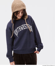 [Heavy Weight] College Style LOGO Long Sleeve Sweatshirt