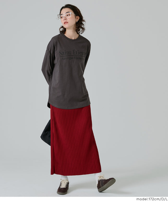 寬鬆LOGO棉質長袖T恤