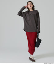 寬鬆LOGO棉質長袖T恤