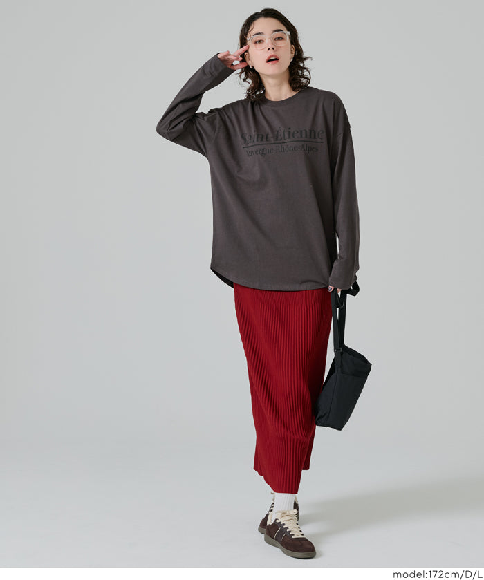 寬鬆LOGO棉質長袖T恤