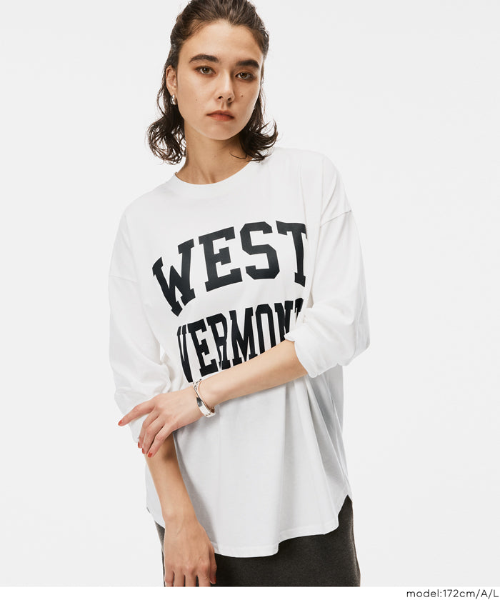 寬鬆LOGO棉質長袖T恤