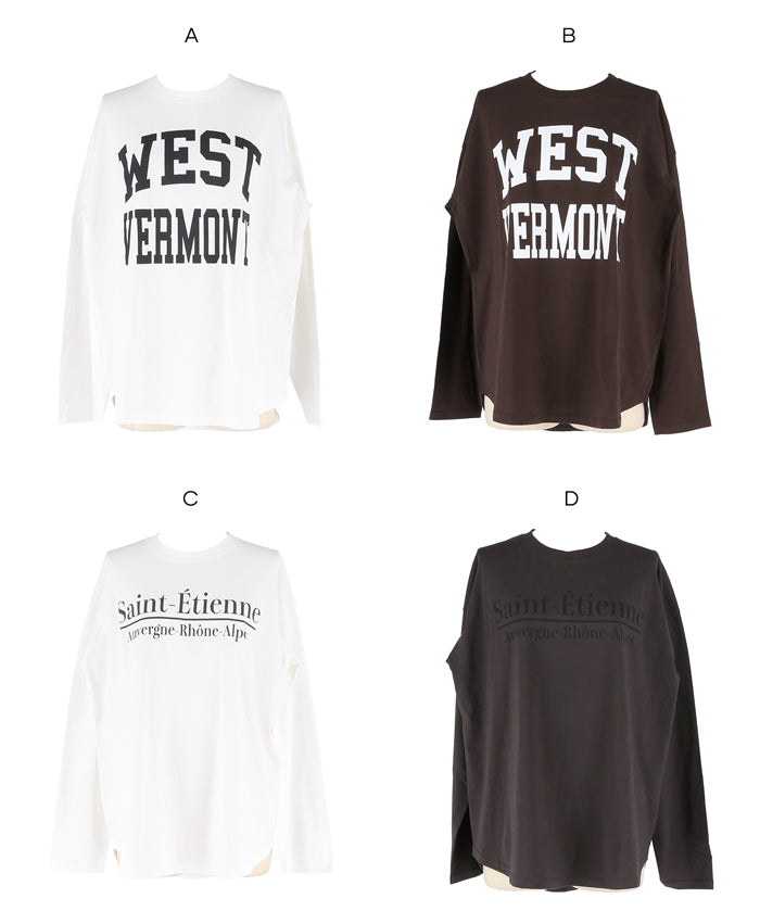 寬鬆LOGO棉質長袖T恤