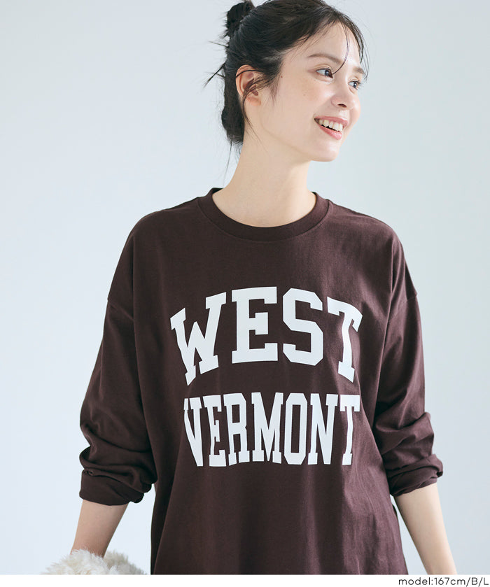 寬鬆LOGO棉質長袖T恤