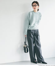 Dolman sleeve and bottle neck knit