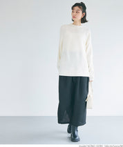 Dolman sleeve and bottle neck knit