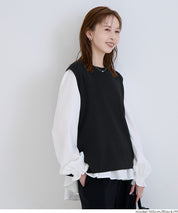 針織背心&襯衫 2件式套裝