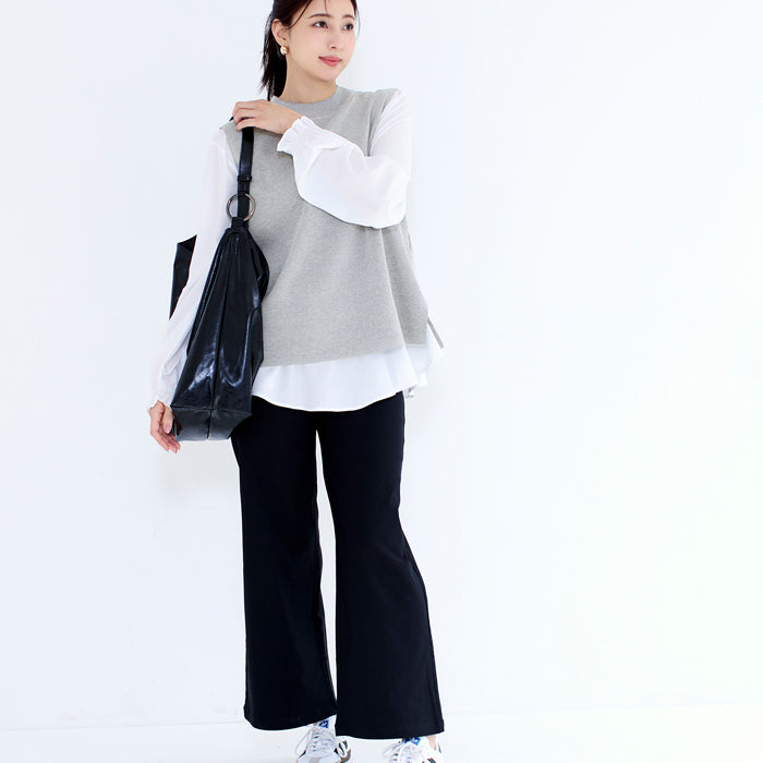 針織背心&襯衫 2件式套裝