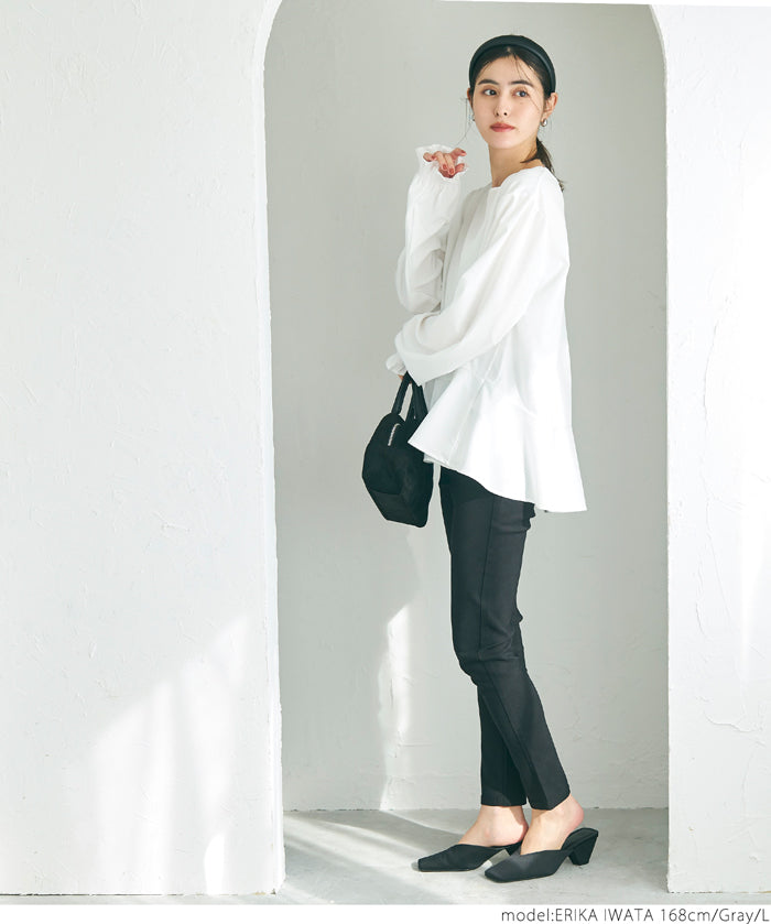 [2-piece set] Knit vest and blouse