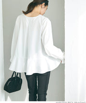 [2-piece set] Knit vest and blouse
