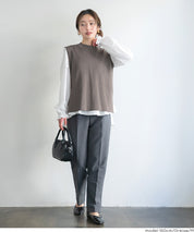 針織背心&襯衫 2件式套裝