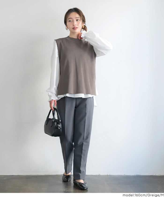 針織背心&襯衫 2件式套裝