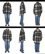 Checked boa jacket