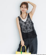 Summer crochet outer vest