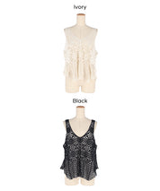 Summer crochet outer vest
