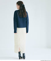 設計感皺褶質感直筒半裙