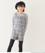 【可配套】童裝英倫格紋愛心鈕扣小背心