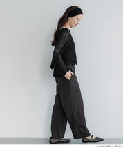 日系森系蕾絲編織長袖上衣