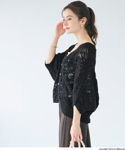 勾針編織蝙蝠袖造型開衫 (Crochet dolman cardigan)