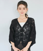 勾針編織蝙蝠袖造型開衫 (Crochet dolman cardigan)