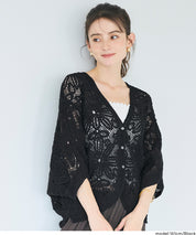 勾針編織蝙蝠袖造型開衫 (Crochet dolman cardigan)