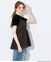 日系花紋後綁帶細肩帶背心 (Flower Back Ribbon Camisole)