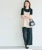日系花紋後綁帶細肩帶背心 (Flower Back Ribbon Camisole)