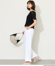 夏日勾針編織短袖上衣 (Flared sleeve crochet Top)