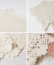 夏日勾針編織短袖上衣 (Flared sleeve crochet Top)