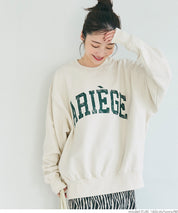 [Heavy cotton] Loose round neck LOGO long sleeve sweatshirt