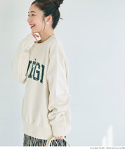 [Heavy cotton] Loose round neck LOGO long sleeve sweatshirt