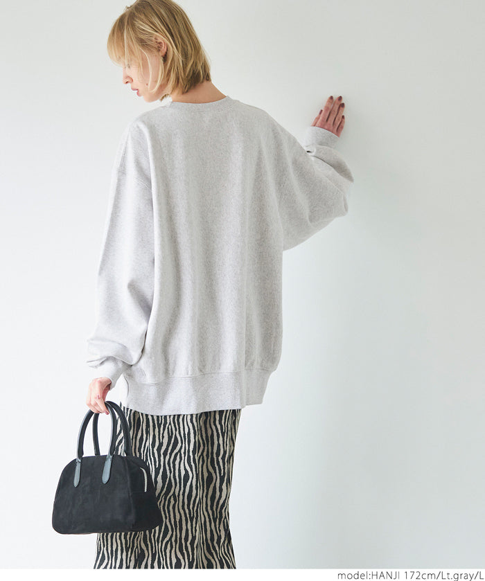 [Heavy cotton] Loose round neck LOGO long sleeve sweatshirt