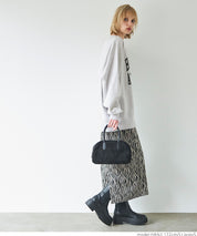 [Heavy cotton] Loose round neck LOGO long sleeve sweatshirt