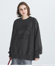 [Heavy cotton] Loose round neck LOGO long sleeve sweatshirt