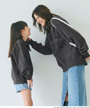 [Heavy cotton] Loose round neck LOGO long sleeve sweatshirt