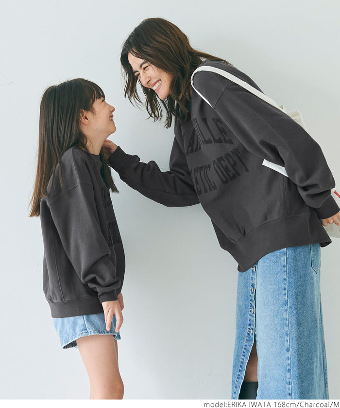 [Heavy cotton] Loose round neck LOGO long sleeve sweatshirt